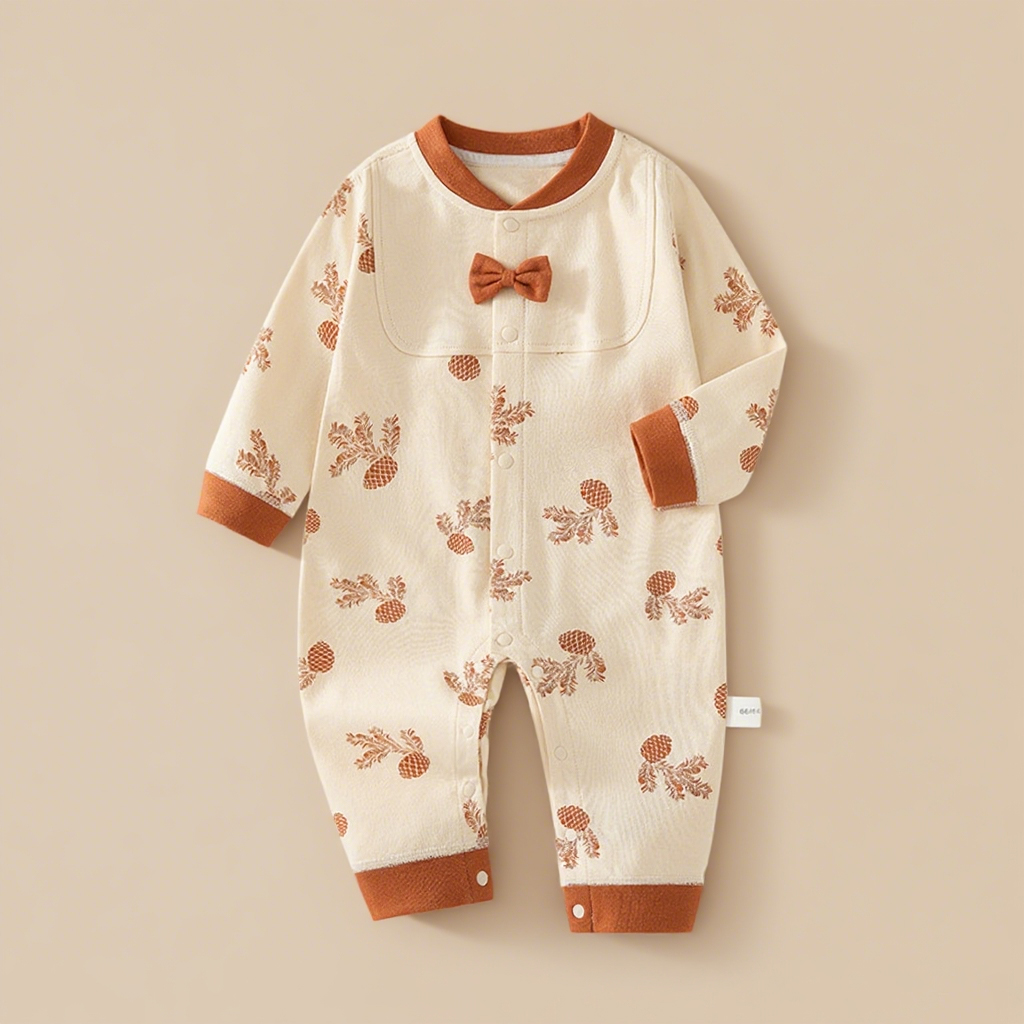 婴儿连体衣春秋季长袖爬爬服