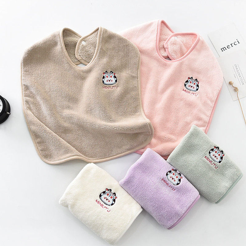 儿童洗漱巾围兜防水宝宝围嘴多功能刷牙擦洗脸毛巾幼儿婴儿口水巾,婴童用品,口水巾,淘宝优惠券,粉丝福利购,淘宝优惠卷