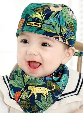 婴儿帽子春秋款纯棉新生儿1-3岁2男女宝宝海盗帽外出小月龄地主帽