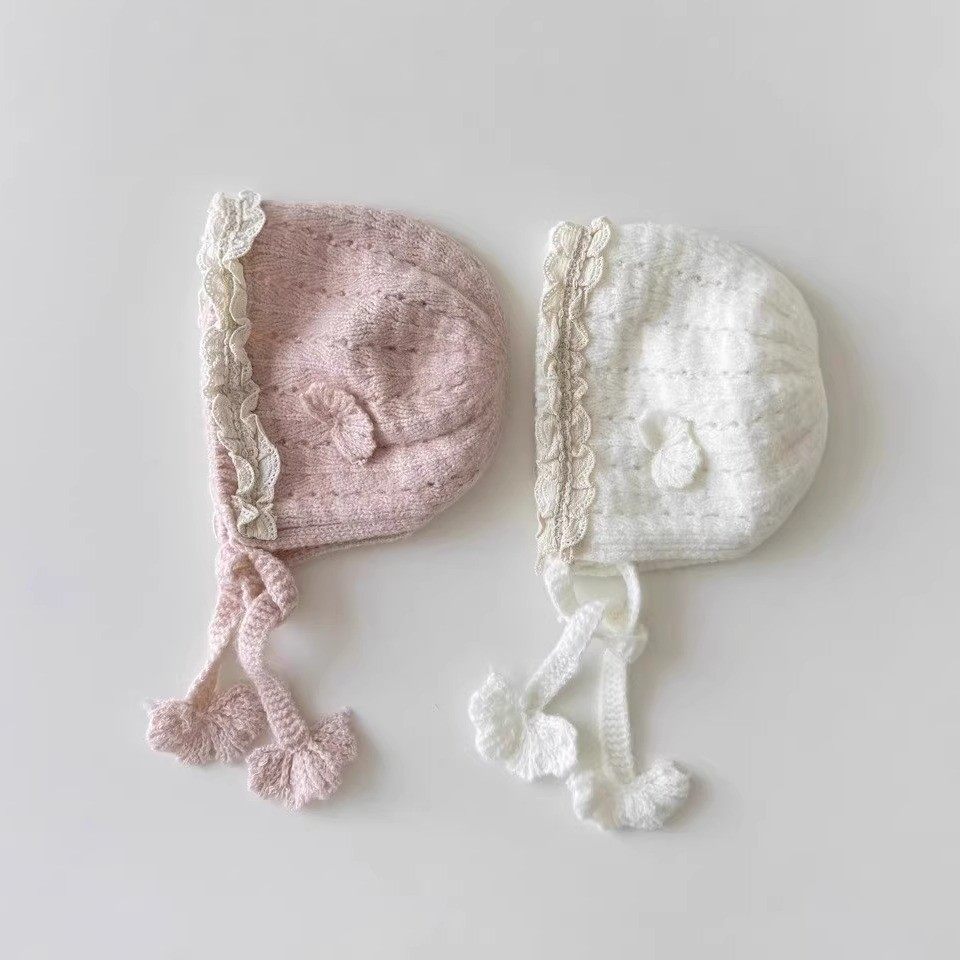 婴儿帽子秋冬款护耳帽女宝宝花边韩系小月龄保暖针织公主毛线帽潮,童装/婴儿装/亲子装,帽子,淘宝优惠券,粉丝福利购,淘宝优惠卷