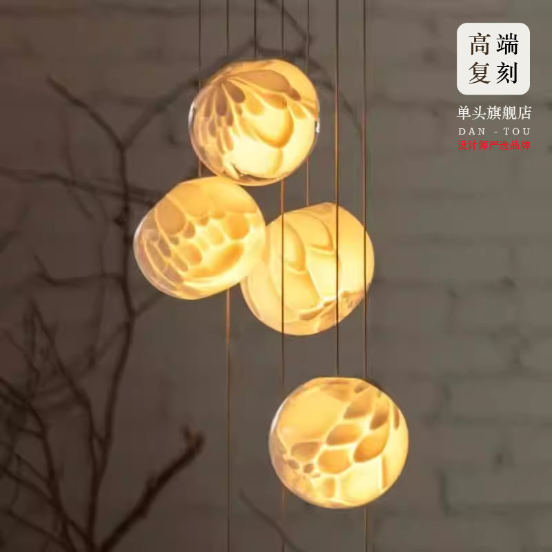 加拿大bocci118吊灯玻璃球形餐厅卧室床头别墅复式楼梯暖光装饰灯