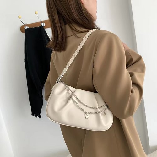 兰莉娅褶皱包单肩斜跨包女