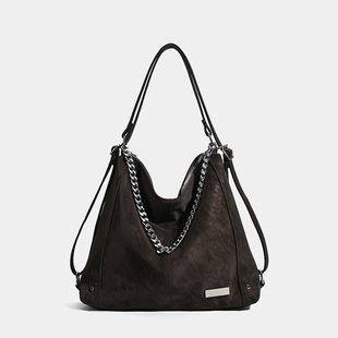 兰莉娅原创设计大容量双肩肩单肩斜挎链条包通勤百搭今年流行背包