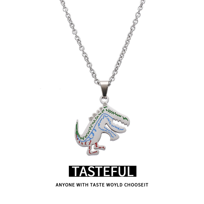 小怪兽项链女男ins小众设计感