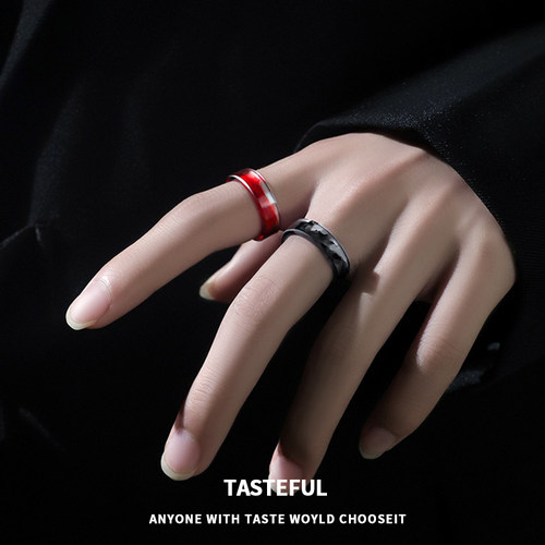 TASTEFUL男士树脂小众设计戒指