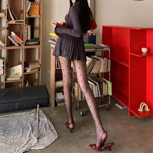 2026春夏韩国辣妹纯欲丝袜薄网红性感丝袜女爱心美腿显示连裤袜子