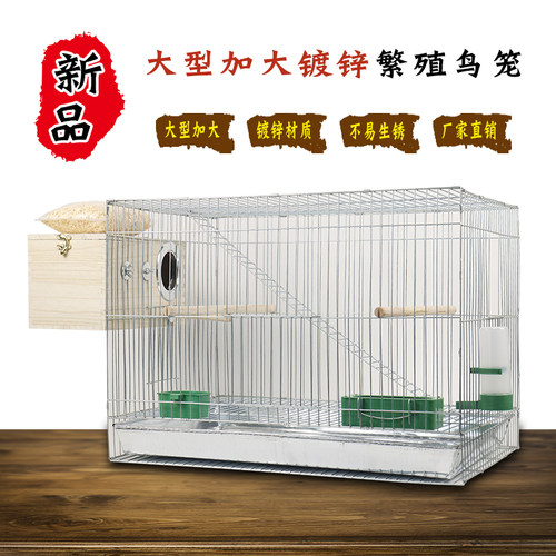 大型镀锌虎皮牡丹专用繁殖鸟笼