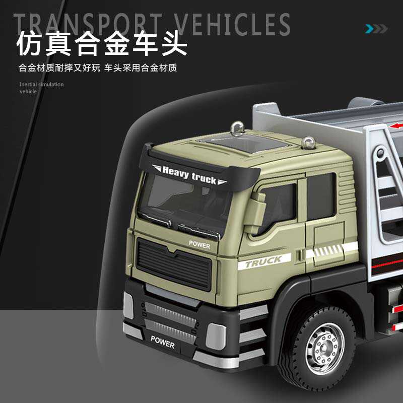 挖掘机玩具车吊车卡车翻斗车工程车小汽车玩具男孩压路机叉车套装