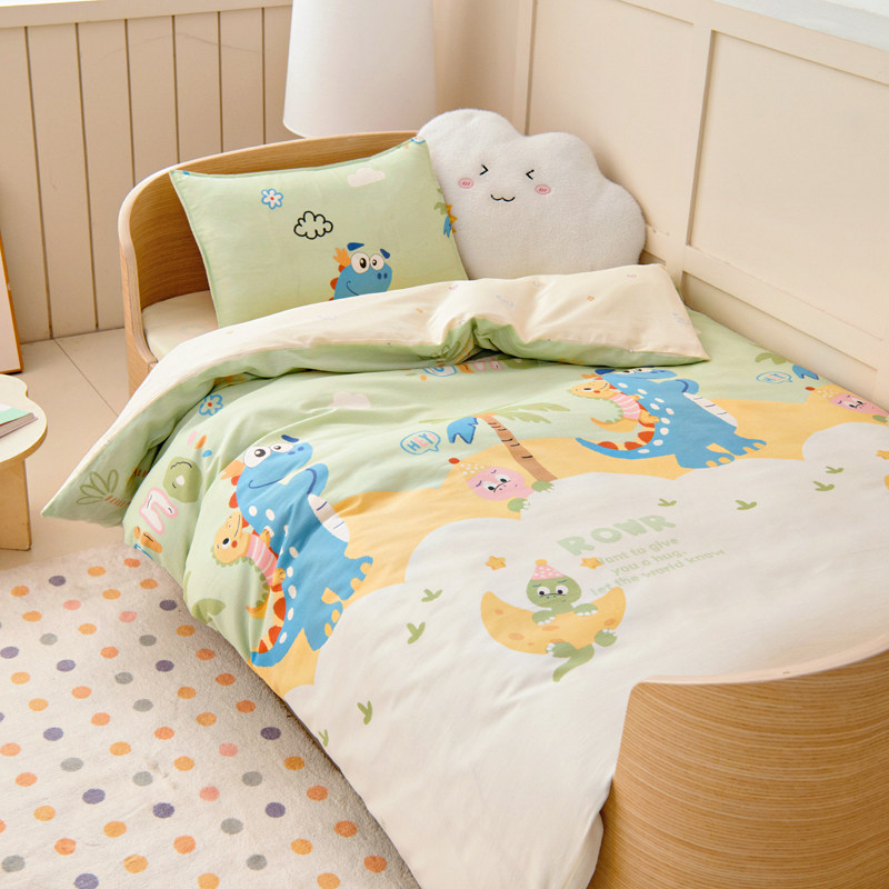 幼儿园纯棉被套单件宝宝120x150婴儿春秋卡通被罩可定做四季通用