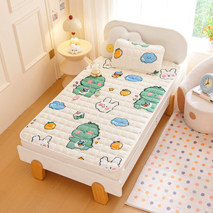 婴儿床垫牛奶绒宝宝绒冬季加绒拼接床牛奶绒软垫幼儿园午睡小褥子