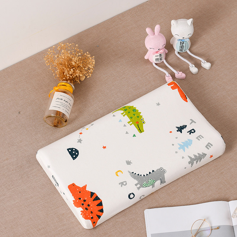 儿童乳胶枕套30&times;50单个全棉宝宝记忆枕头套卡通纯棉44&times;27枕芯套