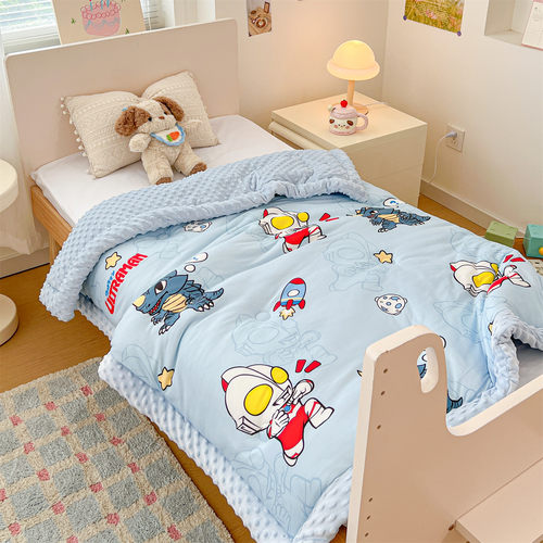 儿童豆豆被幼儿园小盖被午睡春秋被冬季午睡盖毯可机洗冬季加厚