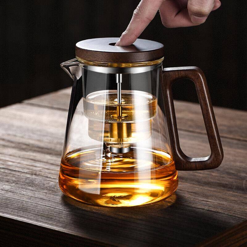 飘逸杯泡茶壶全玻璃内胆家用沏茶过滤按压式冲茶器茶水分离泡茶杯