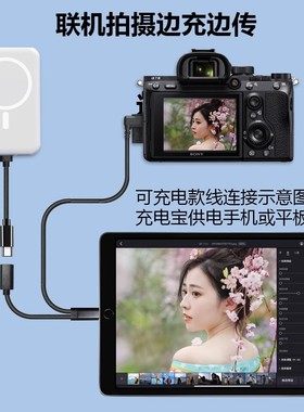 DRACO适用于像素蛋糕连接苹果ipad数据线OTG索尼A7M4 A7R3佳能R6 R8尼康Z6 Z7等相机内存卡照片读卡器转接线