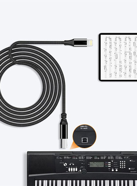 ios适用于苹果连接雅马哈ead10录音Type-c连接电钢琴midi数据连接线手机安卓OTG电子鼓电子琴转接头