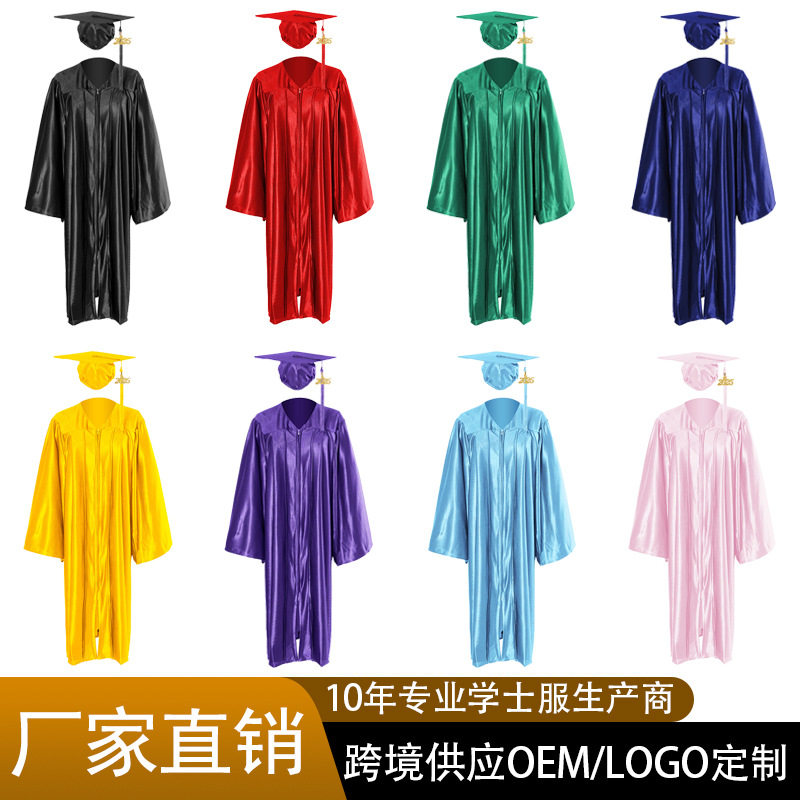 新款2025国外美国学位服学士服高