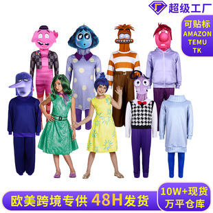 InsideOut2乐乐角色扮演cosplay服装 万圣节舞台表演服头脑特工