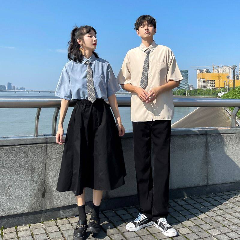 毕业班服套装春秋季韩版insjk衬衣初高中学生学院风运动会校服裙