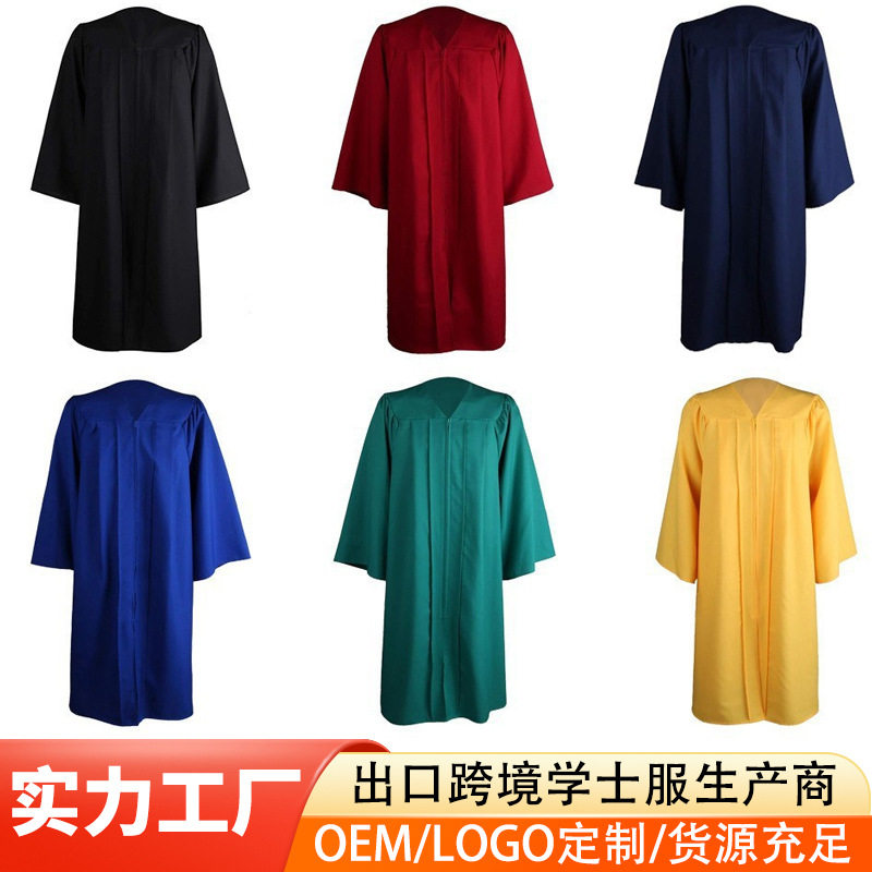 2025欧美学士服毕业礼服高中大学