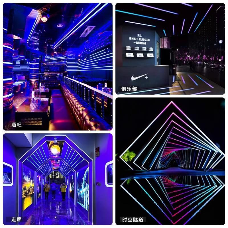 幻彩柔性硅胶灯带酒吧ktv氛围灯led幻彩灯带智能声控跑马流水防水