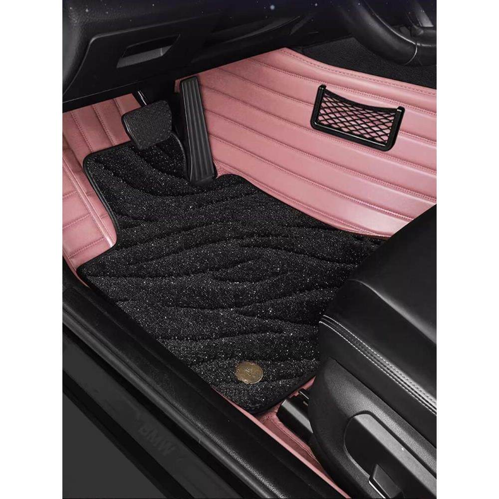 女士粉色星空毯全包围汽车脚垫地毯耐磨环保无异味免拆安装可爱