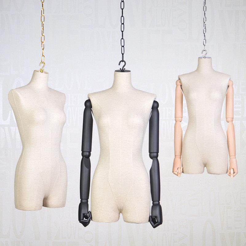 婚纱吊模女装半身吊挂模特架高档服装店橱窗展示道具全身陈列假人