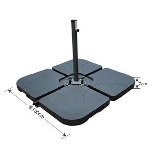 户外遮阳伞底座注水灌沙加厚压重伞座水箱大遮阳伞底座摆摊伞座