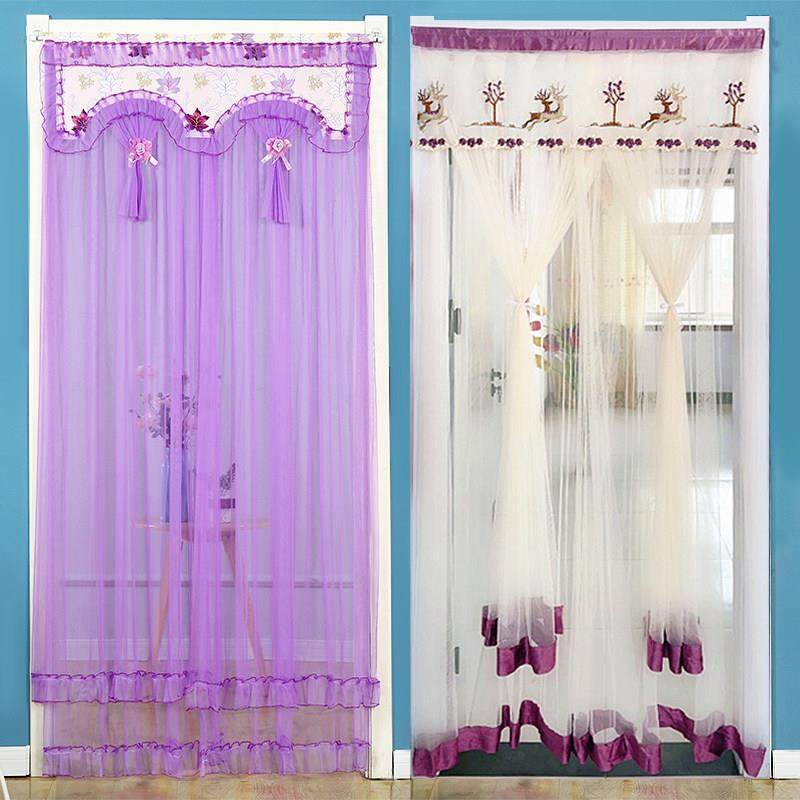 送杆家用门帘纱帘蕾丝布艺卧室厨房防蚊虫隔断窗窗帘魔术贴免打孔,居家布艺,门帘,淘宝优惠券,粉丝福利购,淘宝优惠卷