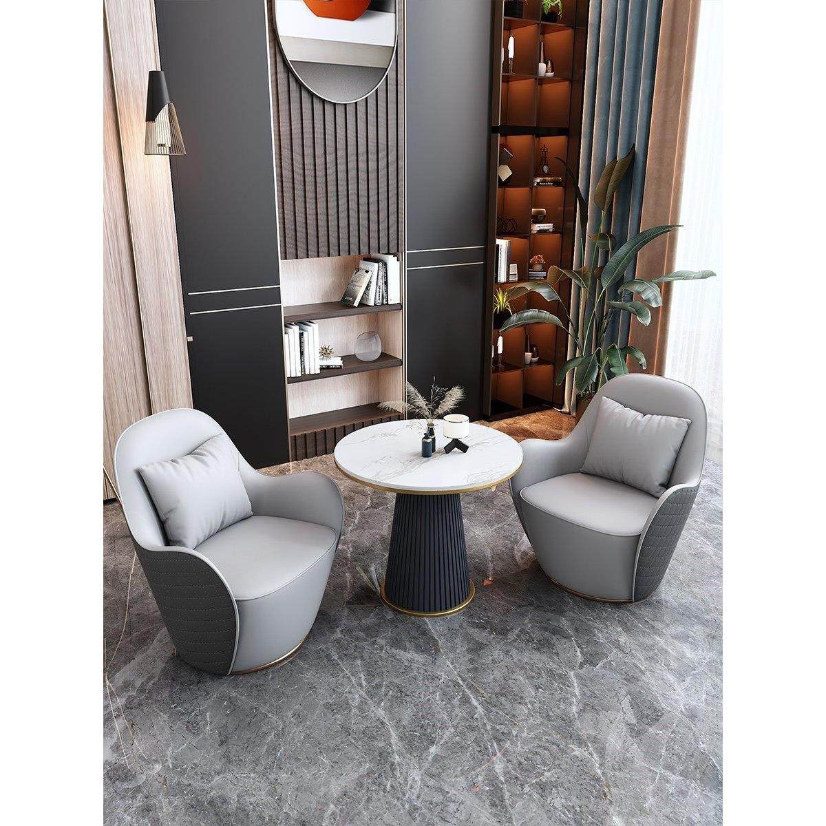 轻奢单人洽淡沙发椅商务会客接待区简约休闲沙发桌椅组合创意,住宅家具,沙发椅,淘宝优惠券,粉丝福利购,淘宝优惠卷