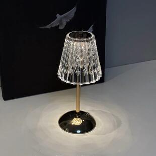 水晶台灯轻奢高级感卧室床头灯小夜灯摆件房间装饰灯气氛灯送礼物