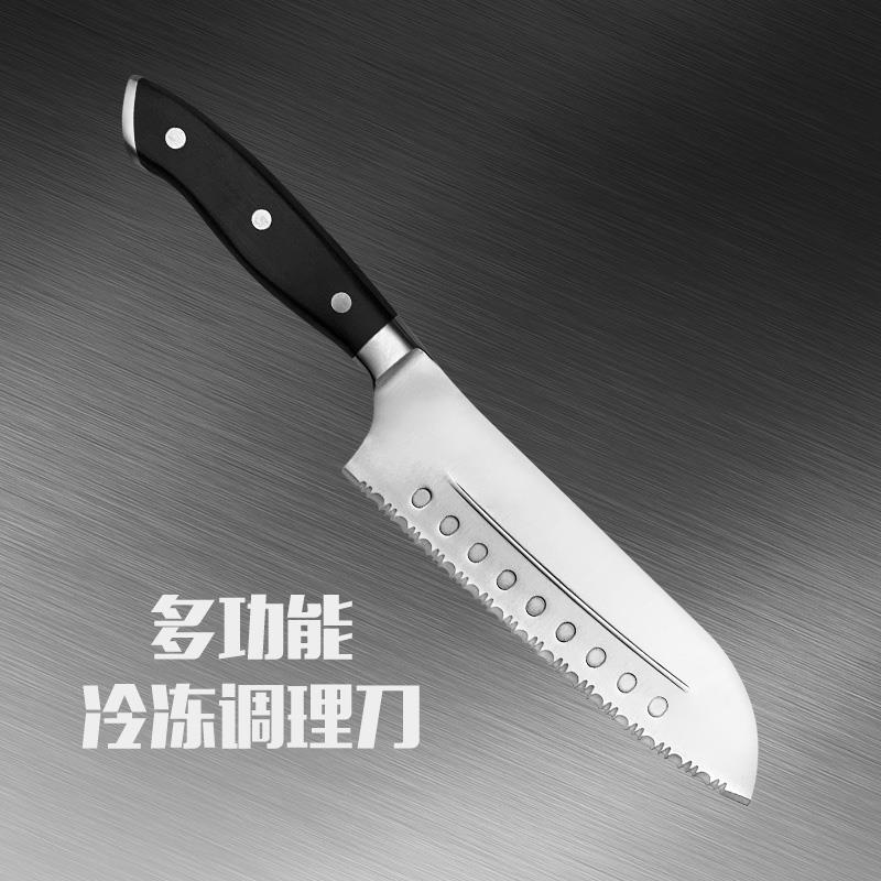 不锈钢面包碎冰刀锯齿刀水果烘焙雪花酥切解冻肉刀家用锋利不掉渣