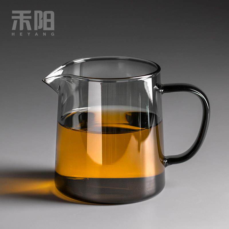 禾阳 加厚玻璃公道杯茶漏滤茶器高档一体套装耐热分茶器功夫茶具