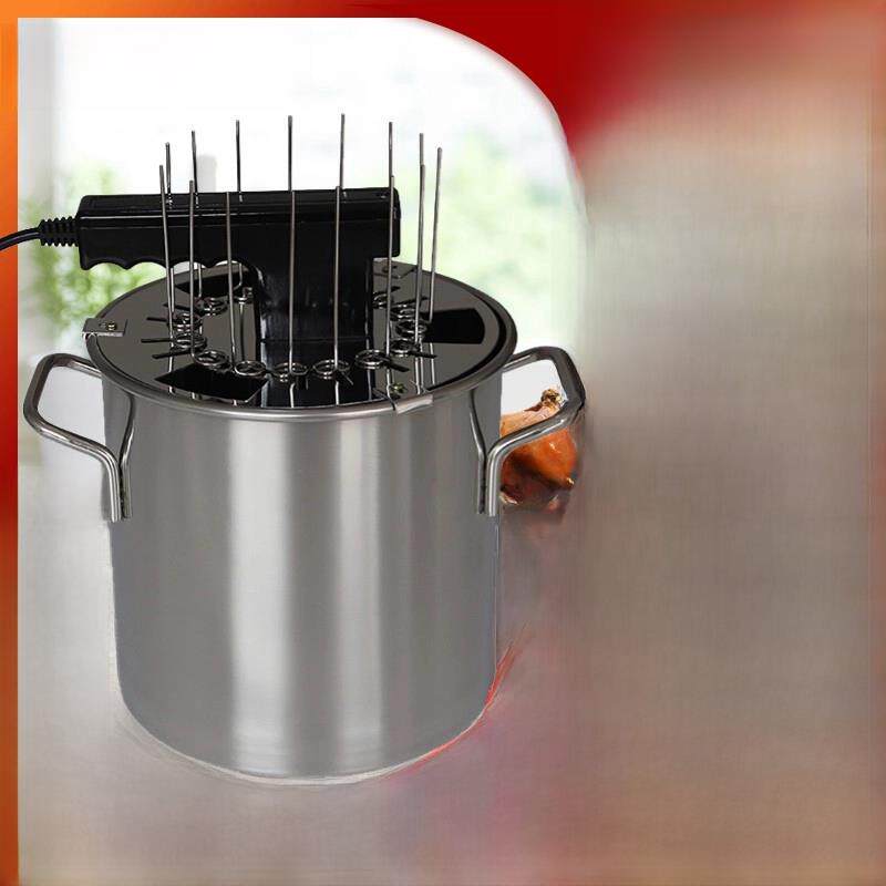 吊炉无烟电烤箱家用全自动旋转多人大型烤串炉烧烤吊炉炖炉便携式