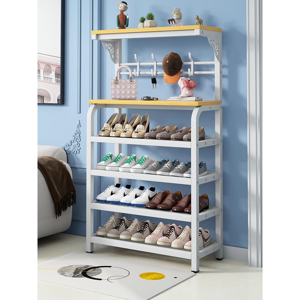 门口鞋架子鞋柜简易多层家用铁艺多功能置物收纳经济型宿舍省空间