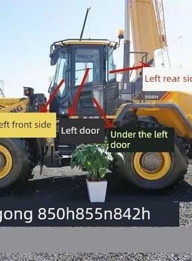 柳工856H装载机玻璃850H855N铲车前档风侧边门上下后档钢化玻璃