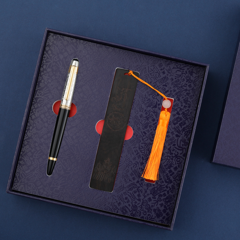 复古风书签送礼钢笔