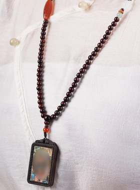 前世今生款DIY小叶紫檀项链毛衣链厂家批发规格0.6男女民族风念珠