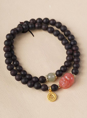 福貔貅款降真香DIY手链厂家批发规格0.6男女装饰品中式风首饰念珠