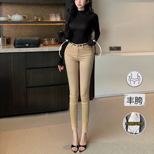 高腰知性百搭靴裤 李李服饰老钱感丰胯小脚牛仔裤 女2026年夏季