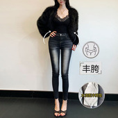 显腿细铅笔裤 高腰修身 女2026春季 李李服饰高光丰胯小脚牛仔裤