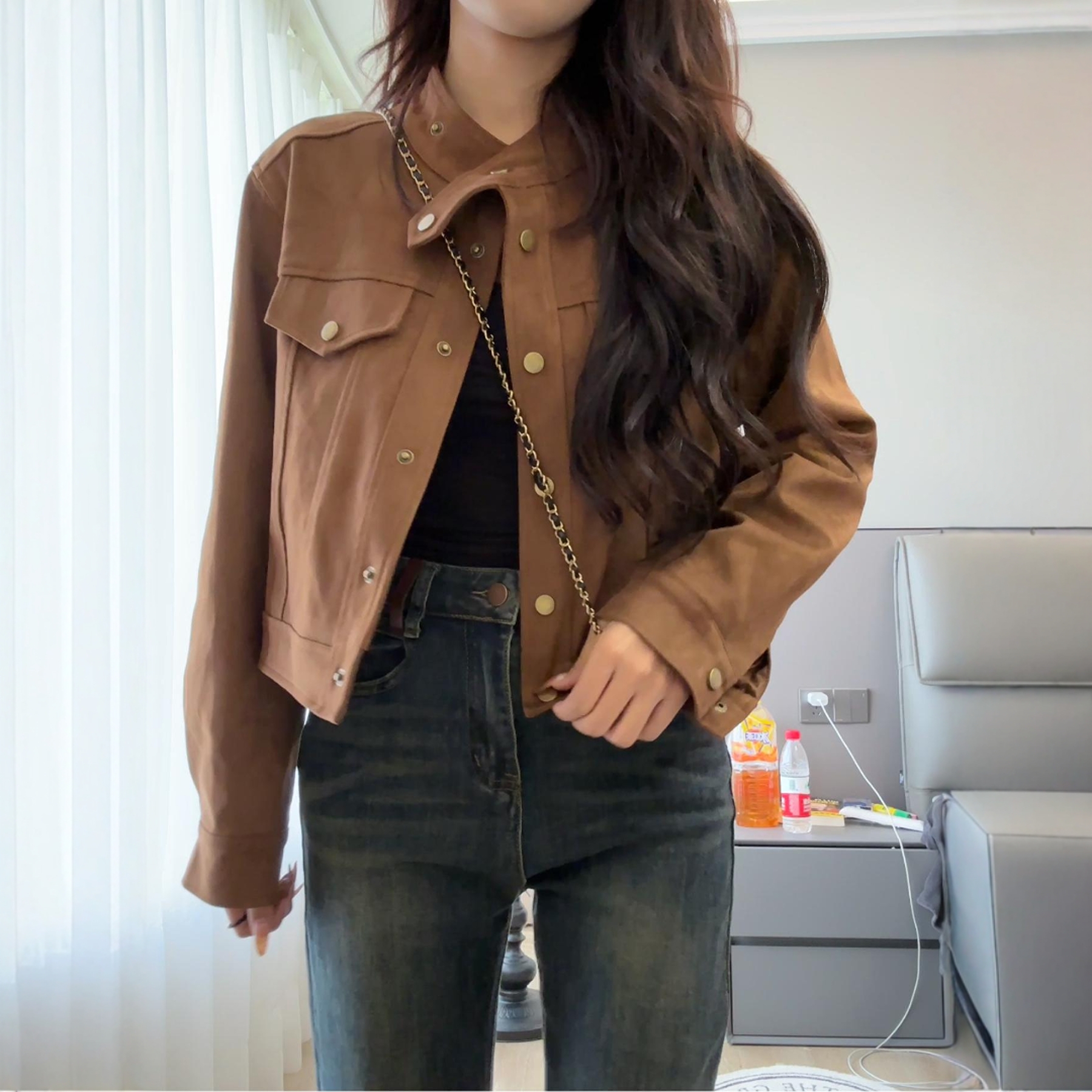 春夏款复古短款外套女