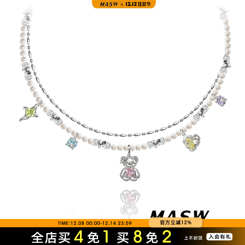 MASW麻秀原创千禧风可爱项链女