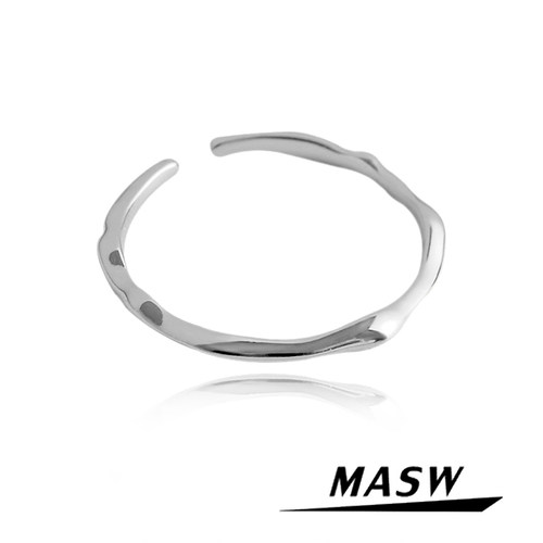MASW麻秀S925银不规则戒指