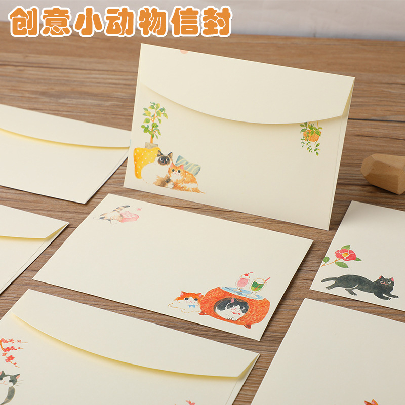 10个创意可爱猫咪信封