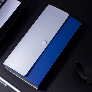 得力5562票据包风琴包票包公文包文件包票据夹12隔层带标贴收纳夹