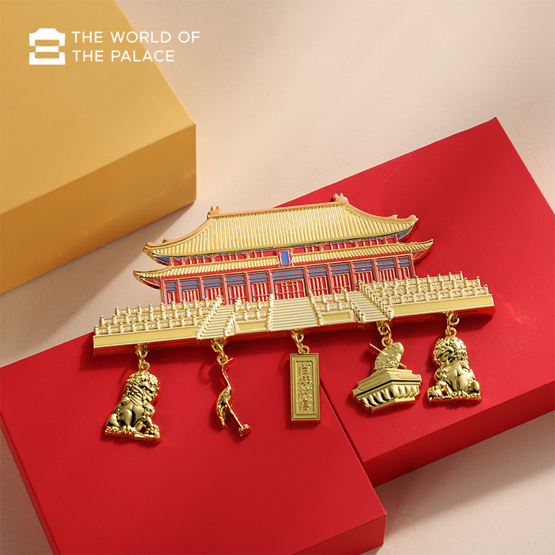 百年故宫文创太和殿磁吸冰箱贴