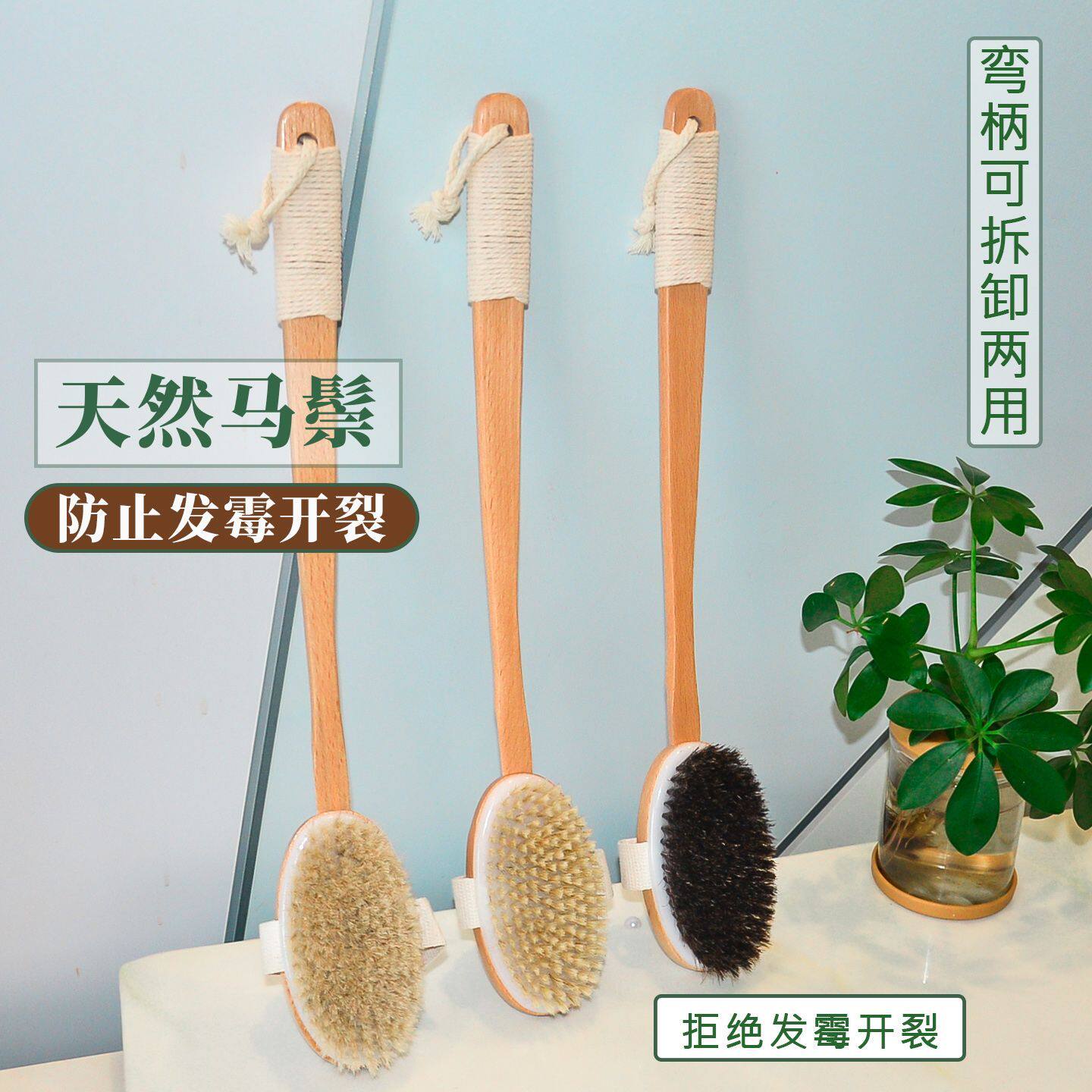 猪鬃毛洗澡刷沐浴刷身体