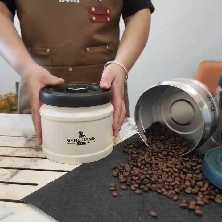 高颜值真空密封罐带盖食