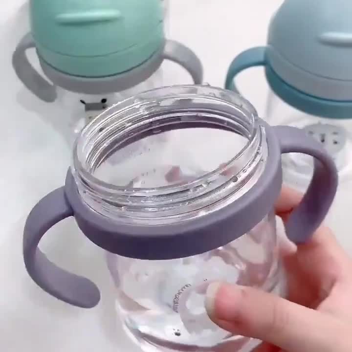 儿童喝水杯宝宝重力球吸