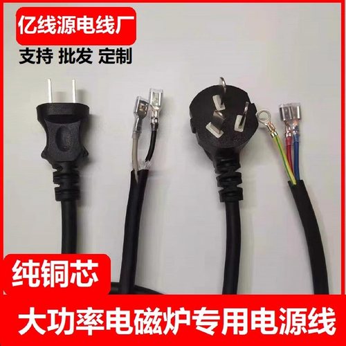 国标纯铜电磁炉专用电源线2芯3芯